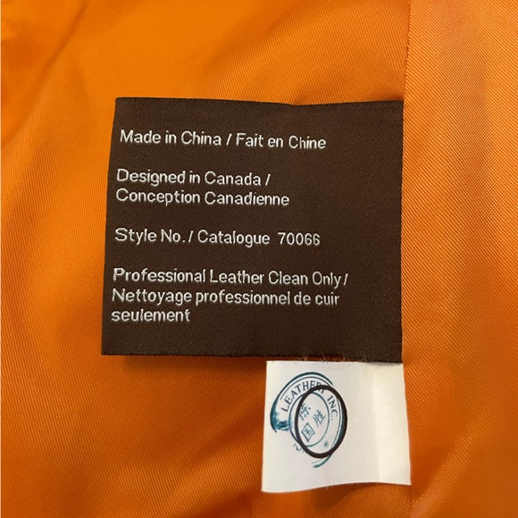 Vintage Orange Danier Leather Jacket - Picture 6 of 9